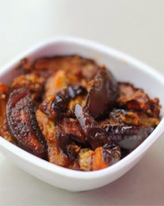 Fried Brinjal Masala