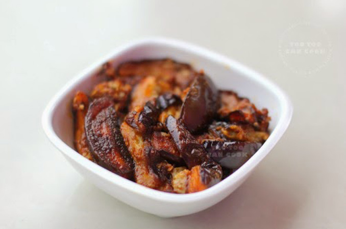 Spicy Brinjal Masala Fry